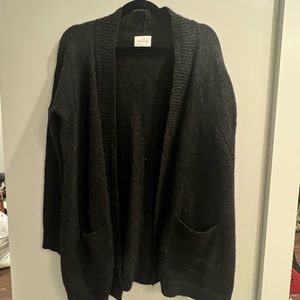 Sezane open front cardigan jumper
